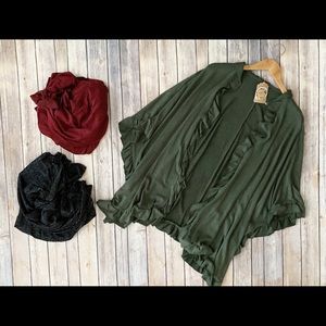 Oversized Cardigan - OLIVE